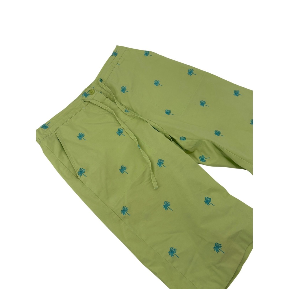 Lilly Pulitzer Palm Tree Shorts Women's Size 2 Green Casual Beach Resort